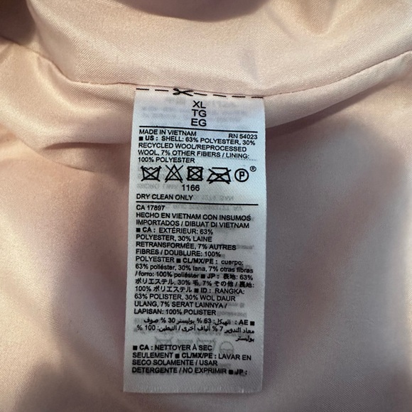 OLD NAVY NWT Pink oversized coat. Size XL - Picture 4 of 6